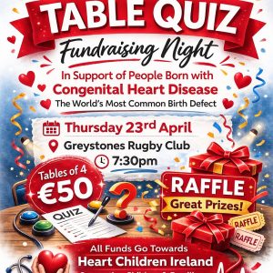 Table Quiz Greystones 23rd April
